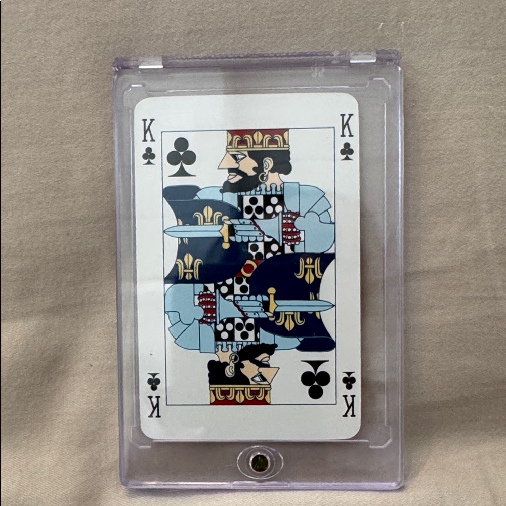 LB King of Clubs Playing Card in Case Collectible